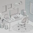 3D Rooms - Work Studio - Blender.webp